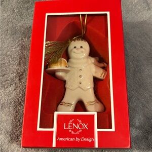 Lenox White and Gold Holiday Ornament Elegance